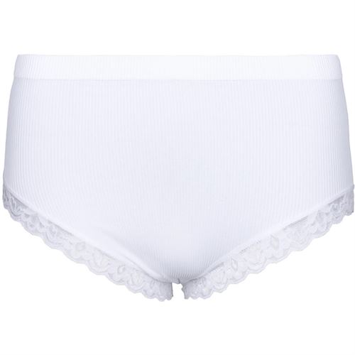 TIM OG SIMONSEN TRUSSE, FELINE RIB MIDI PANTIES, BIANCO